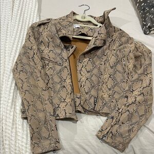 Fate Snakeskin Print Women's Jacket